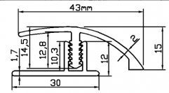 Boucle de plancher en PVC BP44-12