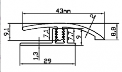 Boucle de plancher en PVC BP44-8