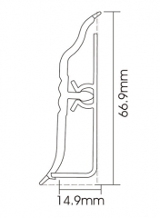 Plinthe PVC F75-B
