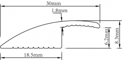 Boucle de plancher d'impression simple face en PVC YG-30B