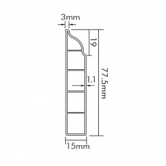 Plinthe PVC P80-A